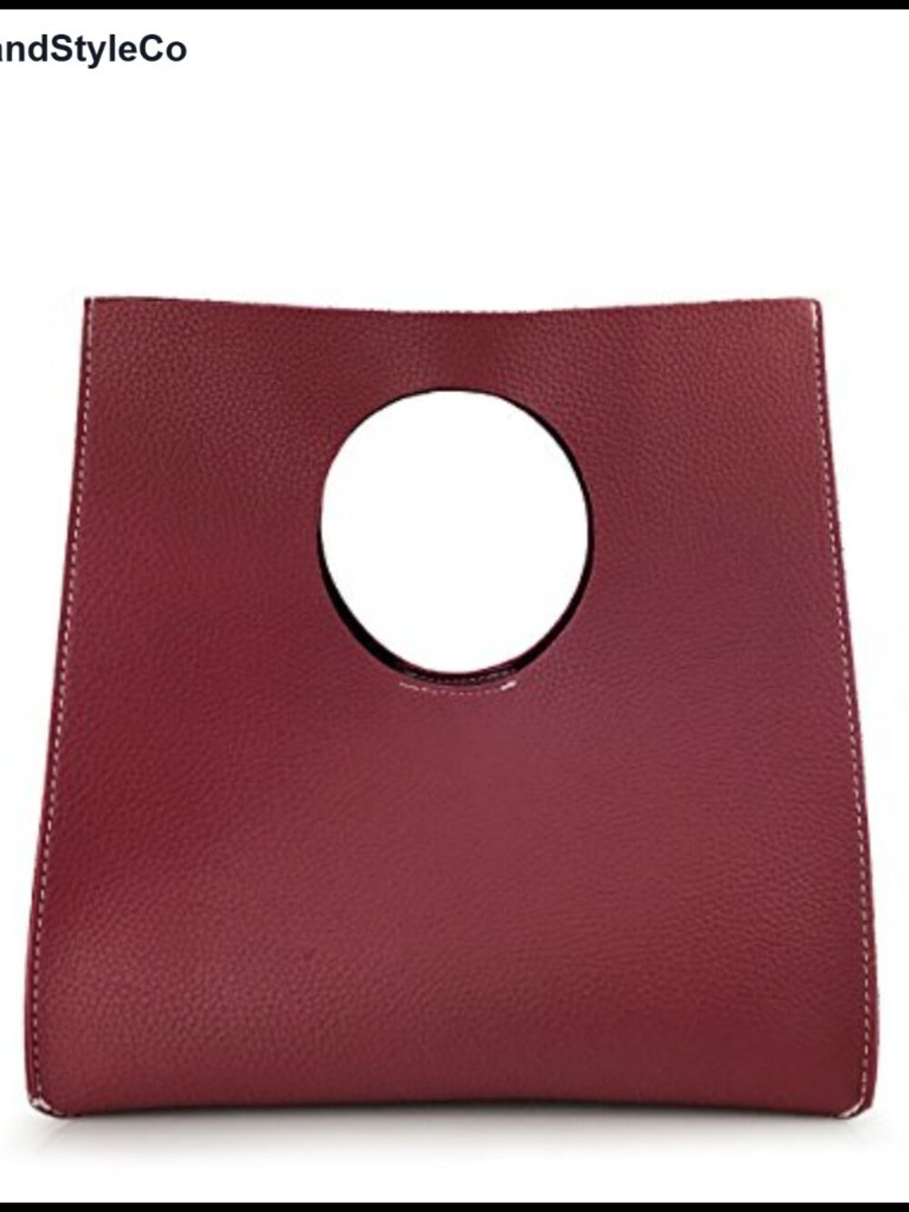 Vintage Minimalist PU Leather Clutch Handbag Small Tote Magnet Snap